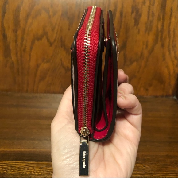 NWT/NIB-Kate Spade-SET-Staci Heart Pop Sm Bifold Wallet & Heart Coin Purse-$218 - Picture 7 of 16